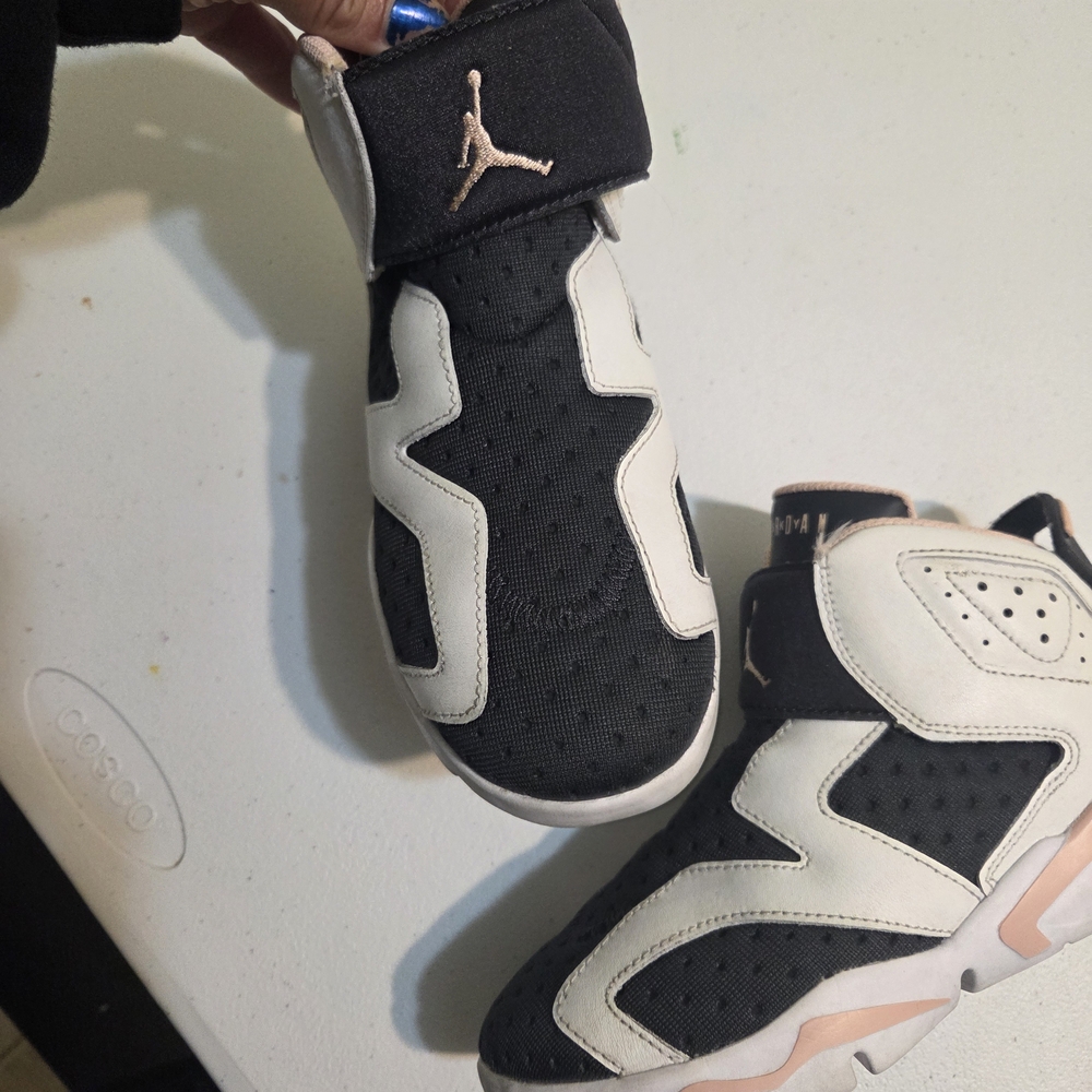 Black and White Jordan Sneakers